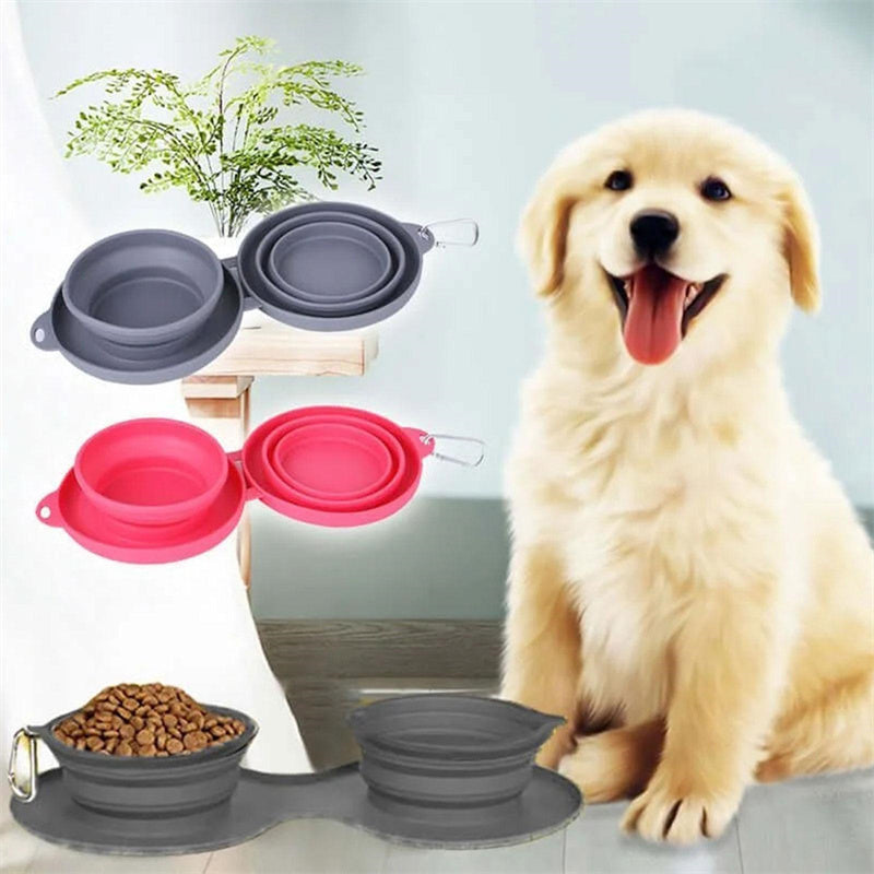 Portable, durable, foldable dog bowl for adventures anytime, anywhere!