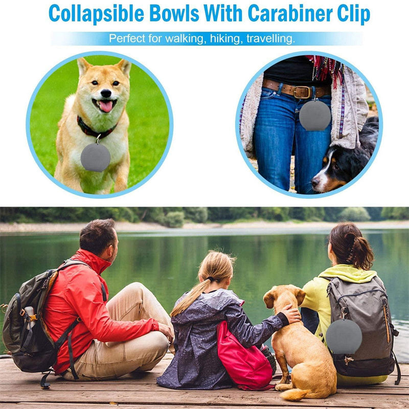 Portable, durable, foldable dog bowl for adventures anytime, anywhere!