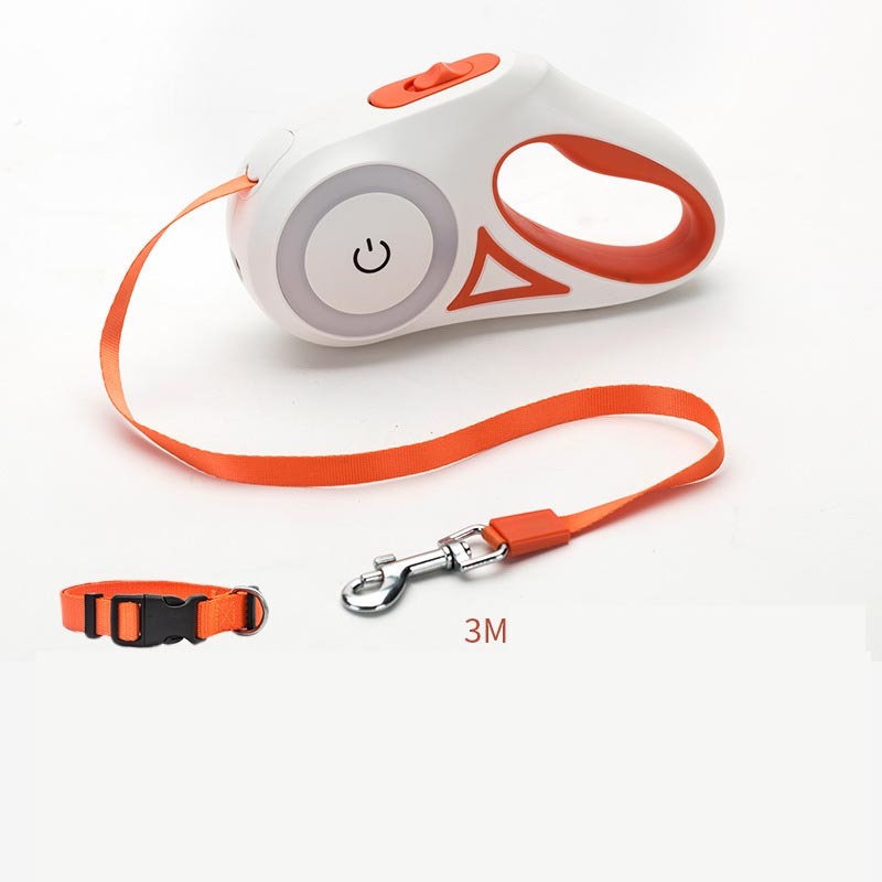 GlowStride™ Retractable Dog Lead