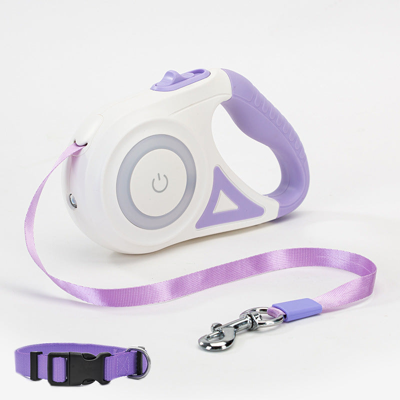 GlowStride™ Retractable Dog Lead