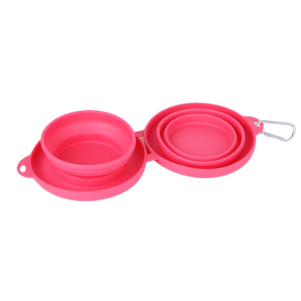 Portable, durable, foldable dog bowl for adventures anytime, anywhere!