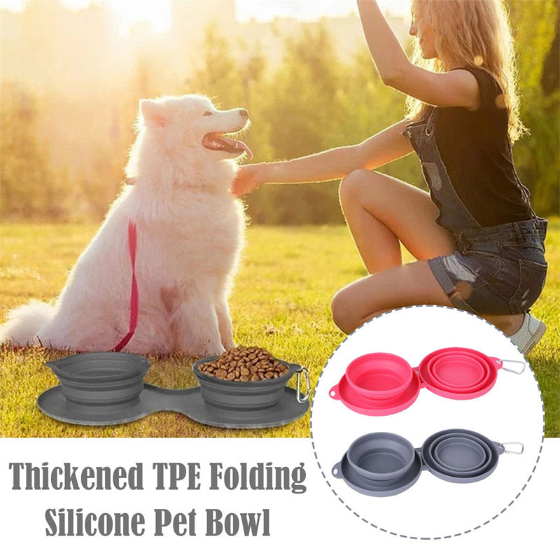 Portable, durable, foldable dog bowl for adventures anytime, anywhere!